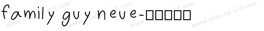 family guy neue字体转换